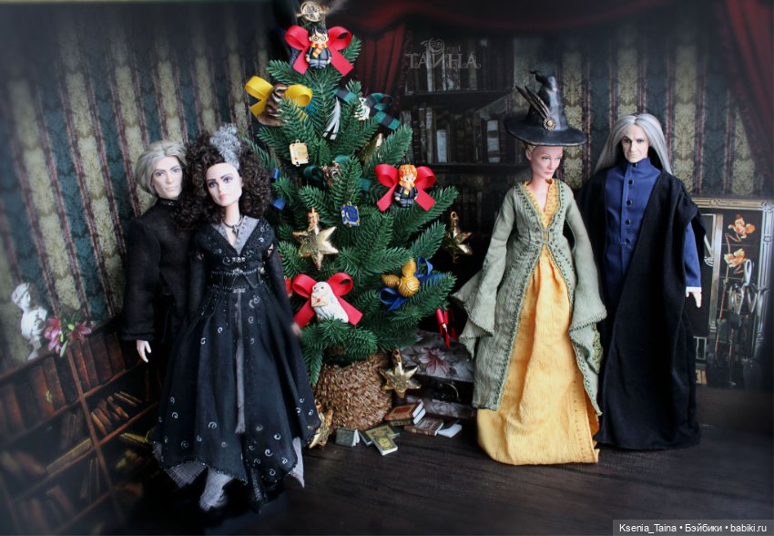 Елка в Хогвартсе — Куклы Harry Potter (Гарри Поттер) Mattel: Wizarding World