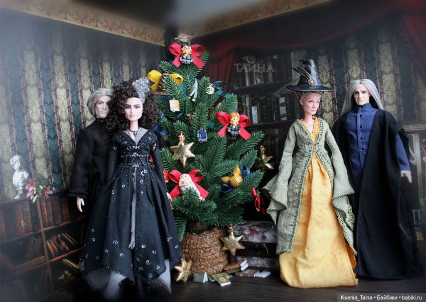 Елка в Хогвартсе — Куклы Harry Potter (Гарри Поттер) Mattel: Wizarding World