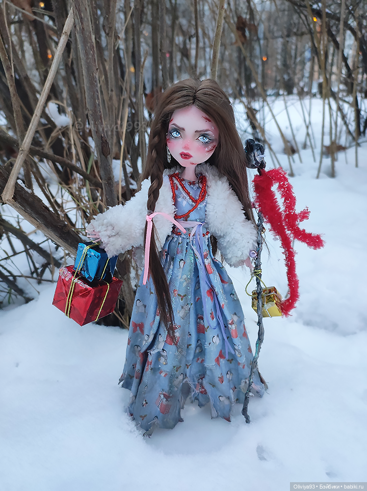Новогодняя мечта 💫🎄 — ООАК Monster High и Ever After High: репейнт