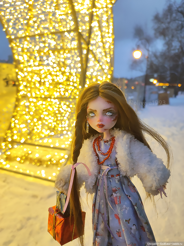 Новогодняя мечта 💫🎄 — ООАК Monster High и Ever After High: репейнт (фото 5)