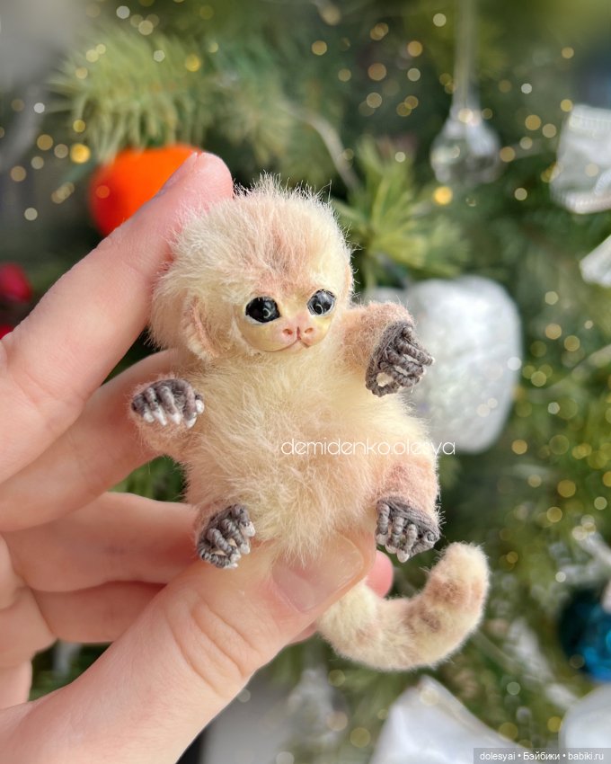 Миниатюрная обезьянка игрунка 💓🐒 (фото 2)