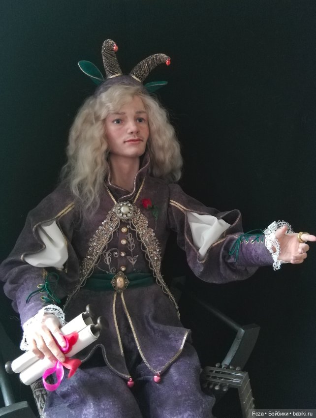 Шут Венсан — Лепка авторских кукол: полимерная глина (фото 5)