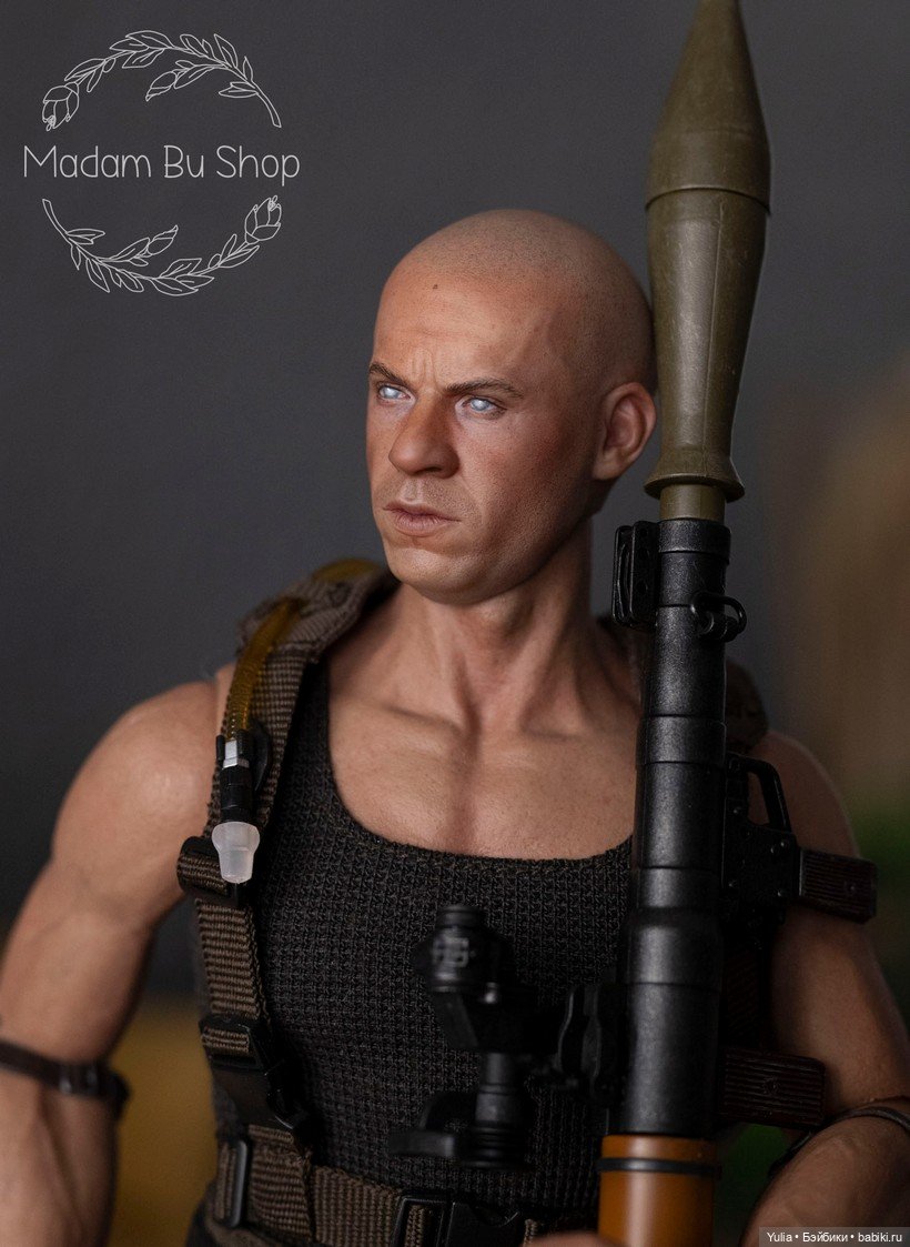 Кастом экшн-головы Вина Дизеля в роли Риддик (фото 4)