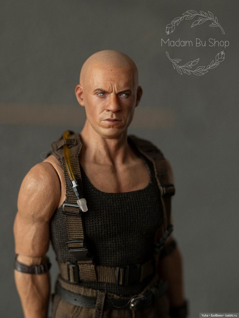 Кастом экшн-головы Вина Дизеля в роли Риддик