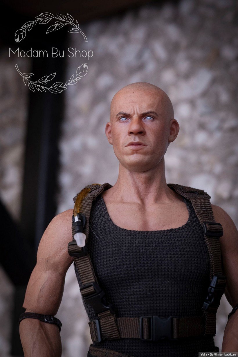 Кастом экшн-головы Вина Дизеля в роли Риддик (фото 3)