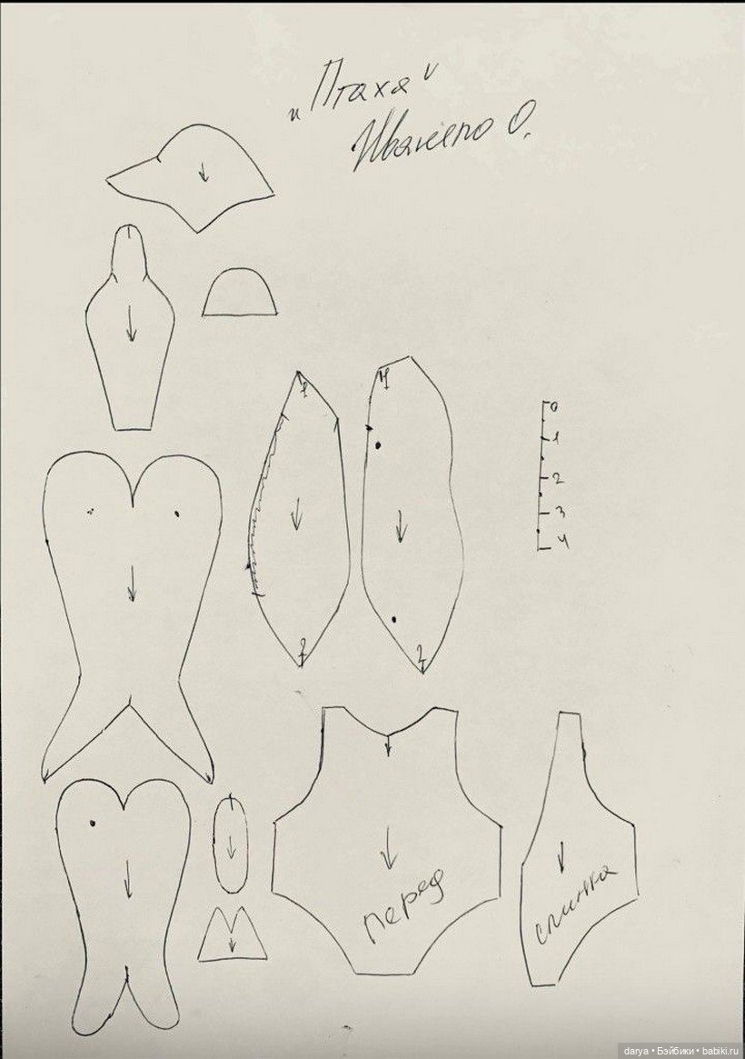 Выкройка мишки тедди Птахи от Ольги Иванело (фото 2)
