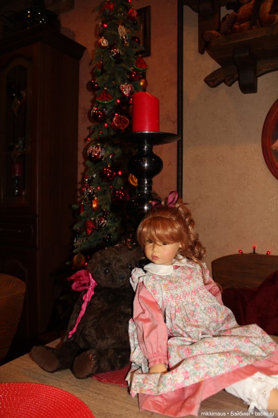 Кукла с мишкой: Шарлин от Joke Grobben и Шоколад