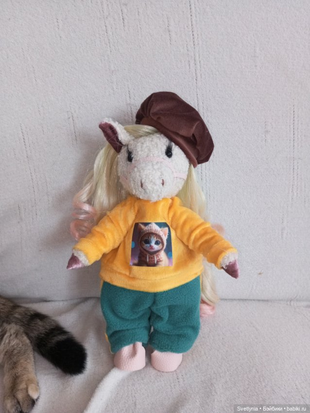 Лошадка Мия — Текстильные игрушки и примитивы: кофейные (фото 4)