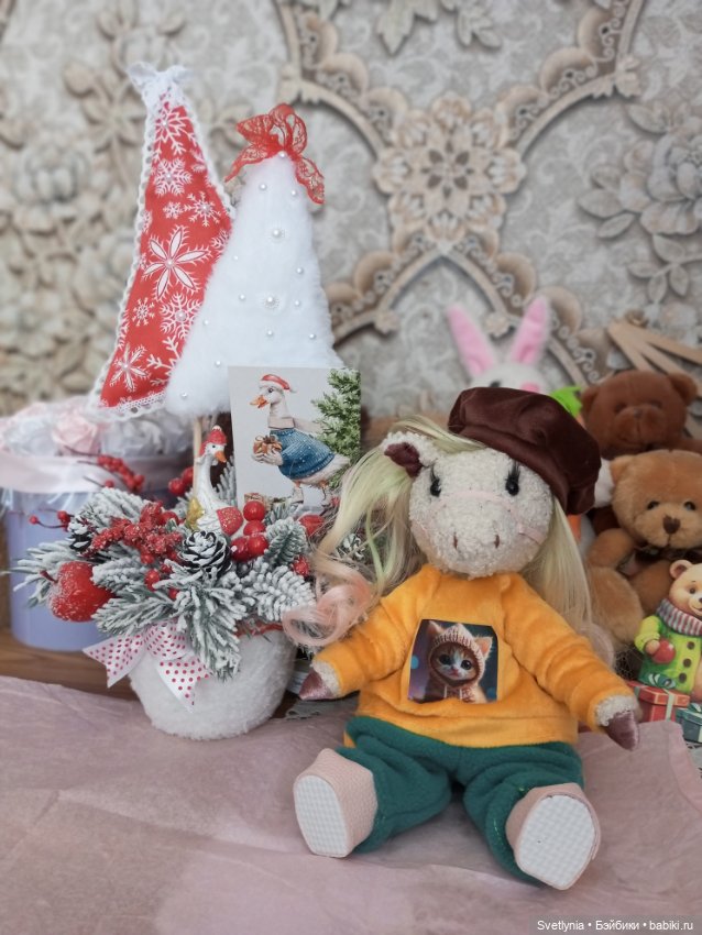 Лошадка Мия — Текстильные игрушки и примитивы: кофейные (фото 3)