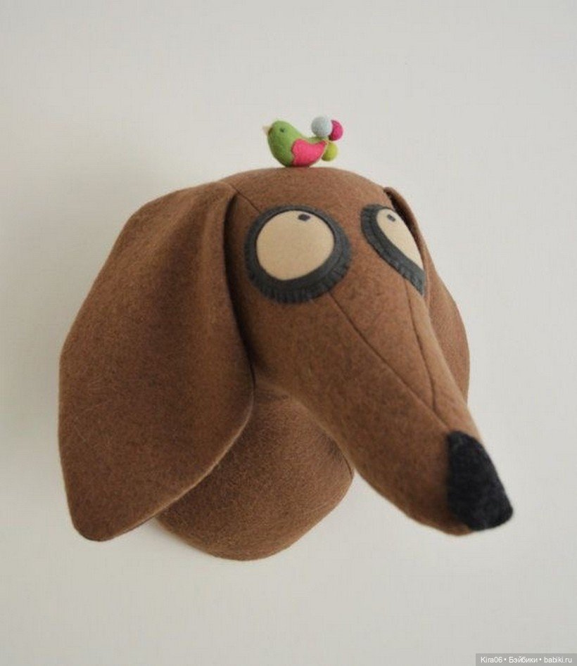 Бюст собаки с выкройкой — Выкройка собаки и щенка: Тедди (фото 3)