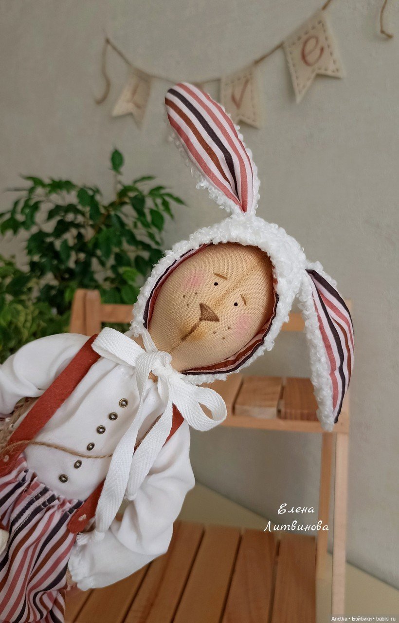 Авторская шапочка с выкройкой для Тильды