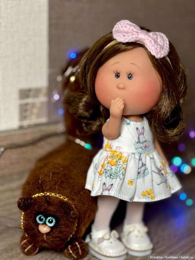 Девочка и кот… — Куклы Nines d'Onil (Нинес): Миа (Mia) (фото 3)