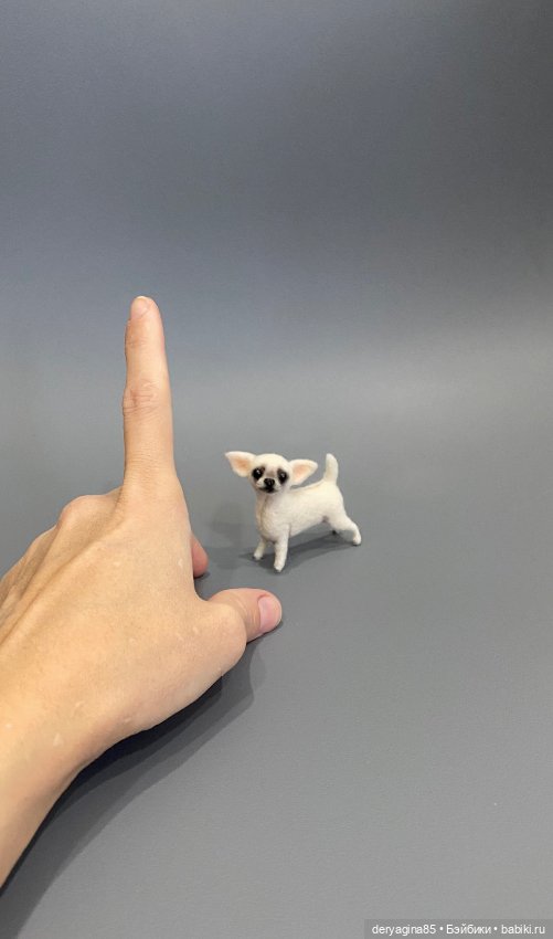 Чихуахуа — Валяные игрушки из шерсти: сухое валяние (фото 5)