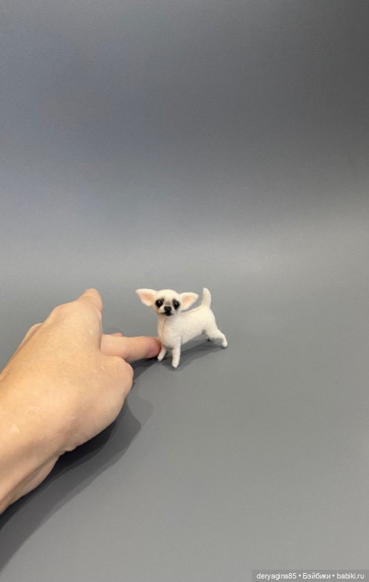 Чихуахуа — Валяные игрушки из шерсти: сухое валяние (фото 7)