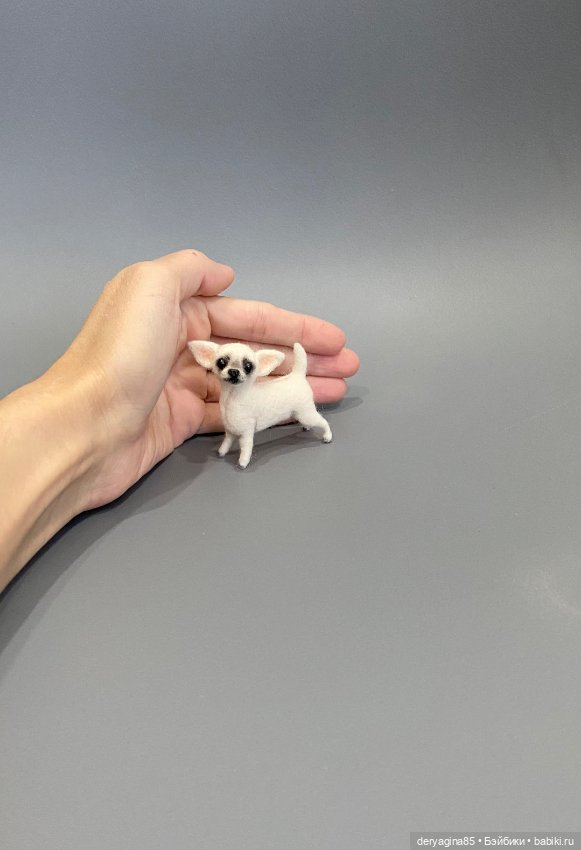 Чихуахуа — Валяные игрушки из шерсти: сухое валяние (фото 8)