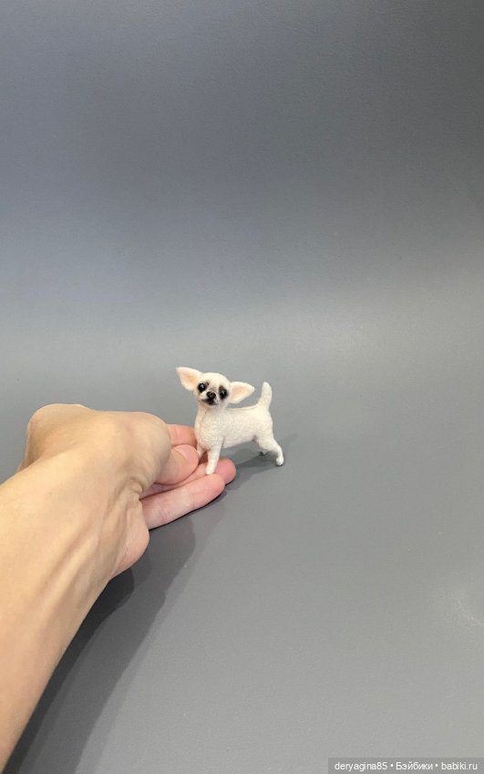 Чихуахуа — Валяные игрушки из шерсти: сухое валяние (фото 6)