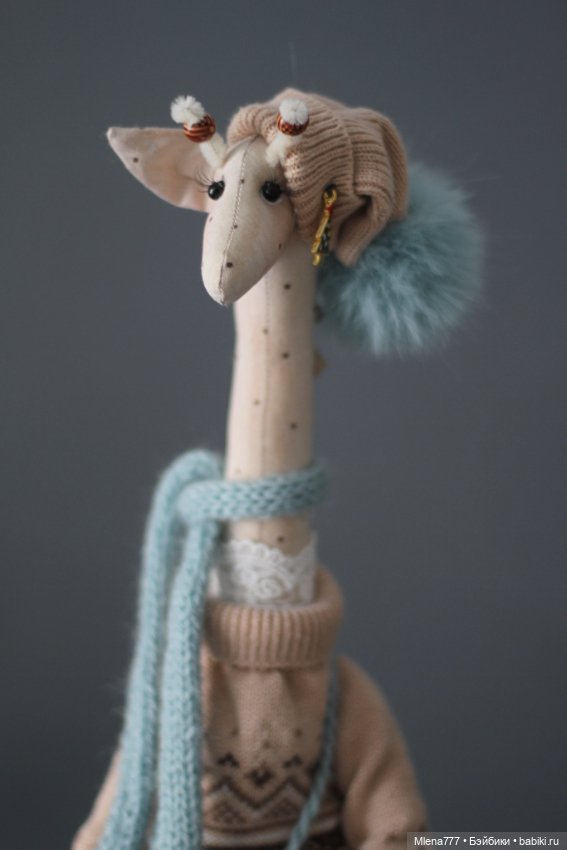 Жирафы, зимняя прогулка — Авторские текстильные куклы: Вальдорфские (фото 9)