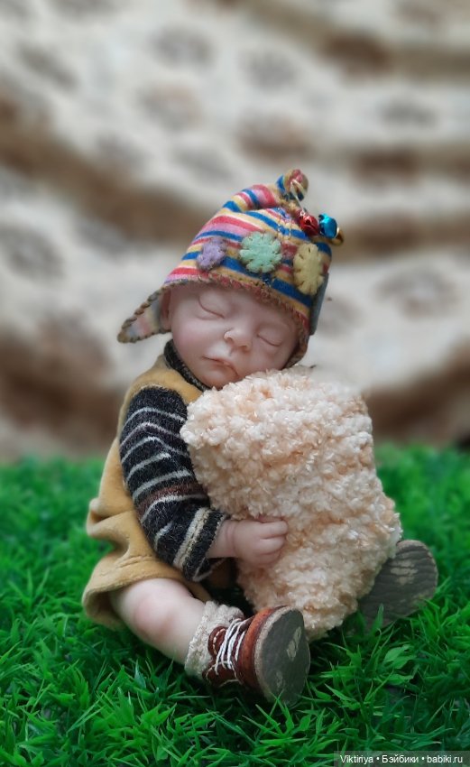 Спящий гномик Харитоша — Лепка авторских кукол: полимерная глина (фото 9)