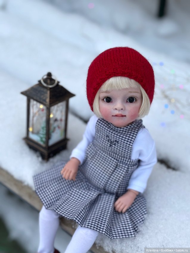 Зимняя прогулка ❄️ — ООАК Paola Reina (Паола Рейна) и испанских кукол: перерисовка (фото 2)