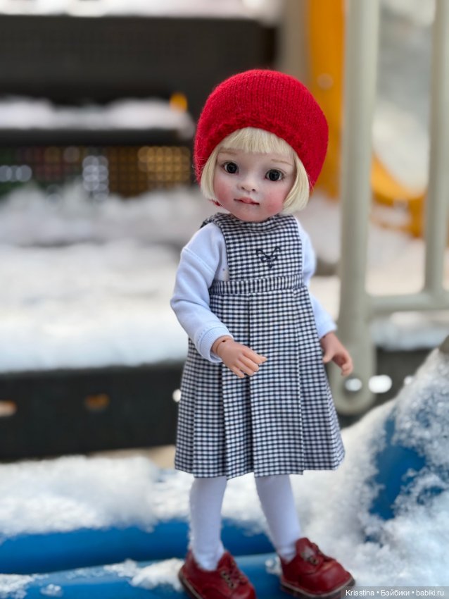 Зимняя прогулка ❄️ — ООАК Paola Reina (Паола Рейна) и испанских кукол: перерисовка (фото 5)