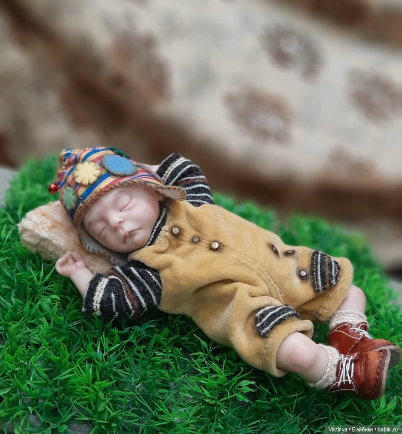 Спящий гномик Харитоша — Лепка авторских кукол: полимерная глина (фото 8)