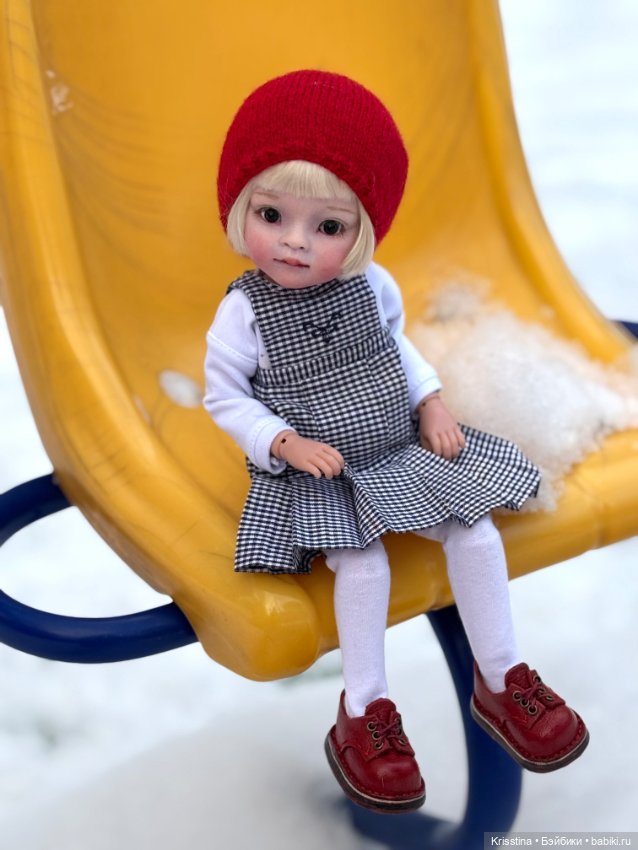 Зимняя прогулка ❄️ — ООАК Paola Reina (Паола Рейна) и испанских кукол: перерисовка (фото 3)