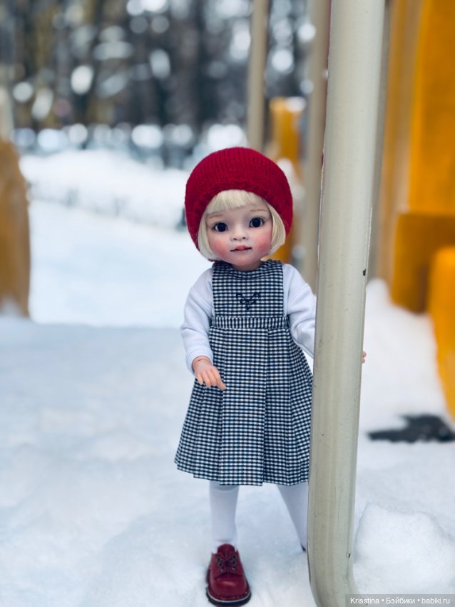 Зимняя прогулка ❄️ — ООАК Paola Reina (Паола Рейна) и испанских кукол: перерисовка