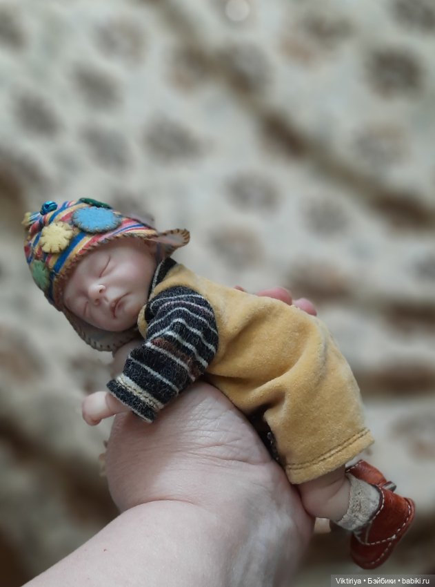 Спящий гномик Харитоша — Лепка авторских кукол: полимерная глина (фото 4)