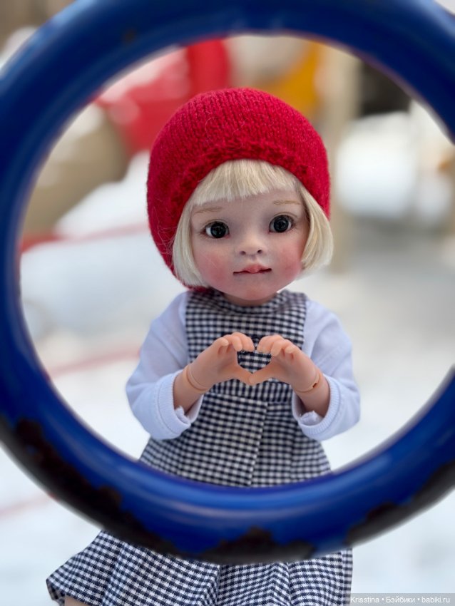 Зимняя прогулка ❄️ — ООАК Paola Reina (Паола Рейна) и испанских кукол: перерисовка (фото 8)