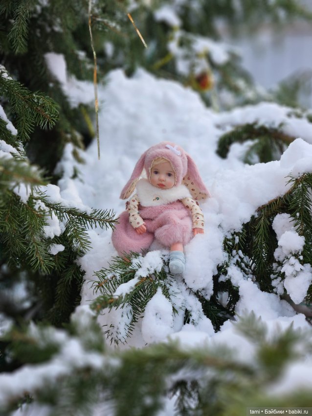 Заинька на снегу — Домашние фото авторских кукол: личные коллекции (фото 3)