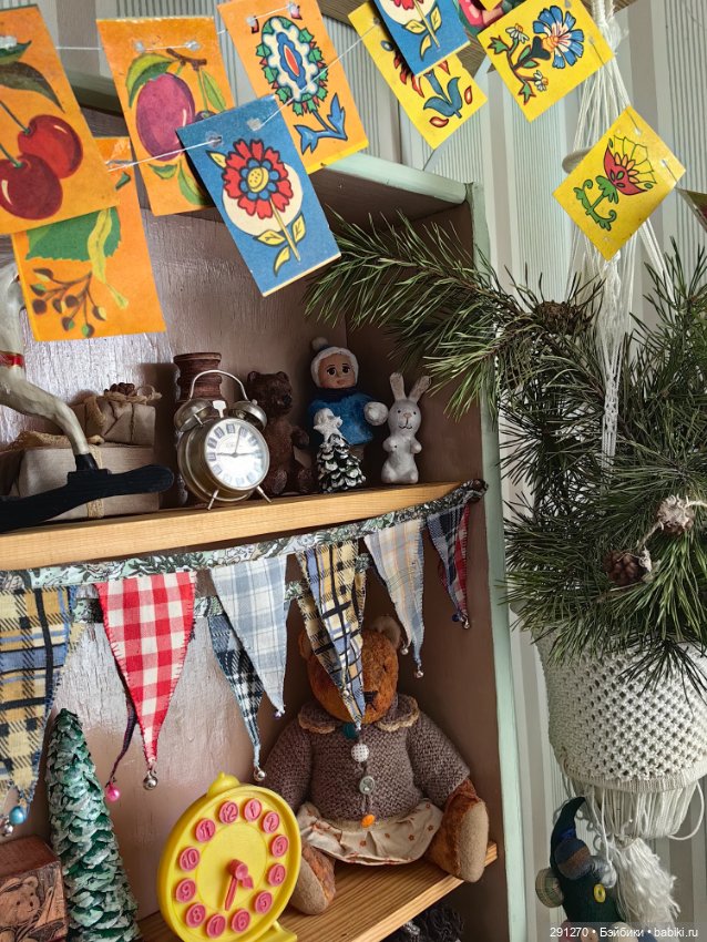 Новый год из детства . Ретро полочка