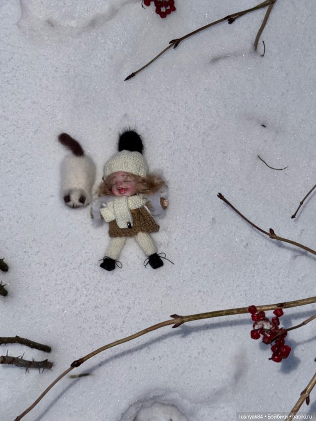 Снежок 🤦🏽‍♀️ выпал — Куклы и тела Obitsu 11 (Ob11): гибриды (фото 4)