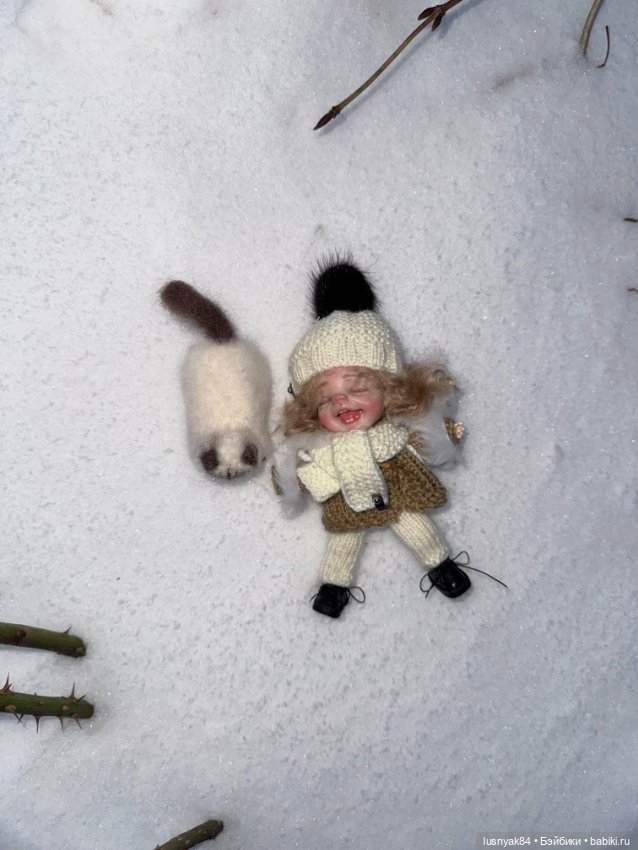 Снежок 🤦🏽‍♀️ выпал — Куклы и тела Obitsu 11 (Ob11): гибриды (фото 3)