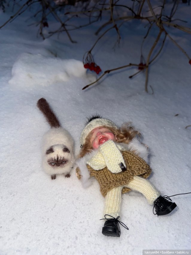 Снежок 🤦🏽‍♀️ выпал — Куклы и тела Obitsu 11 (Ob11): гибриды (фото 2)