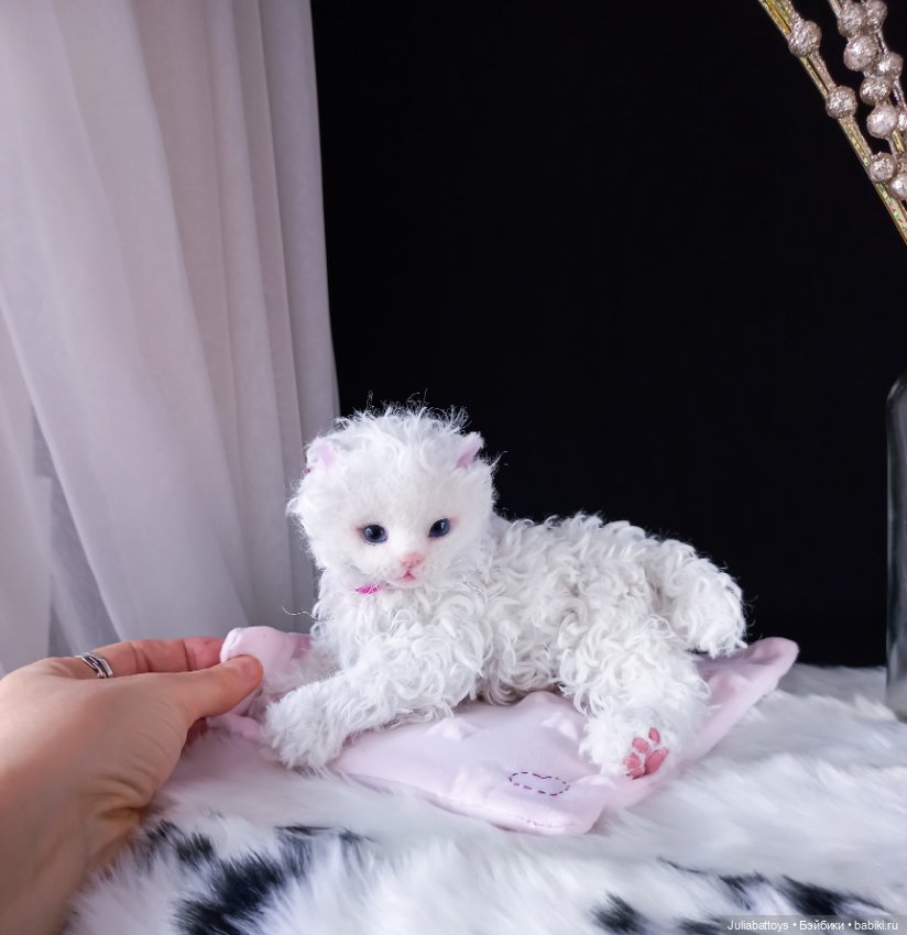 Игрушка котенок Селкирк рекс 💓
