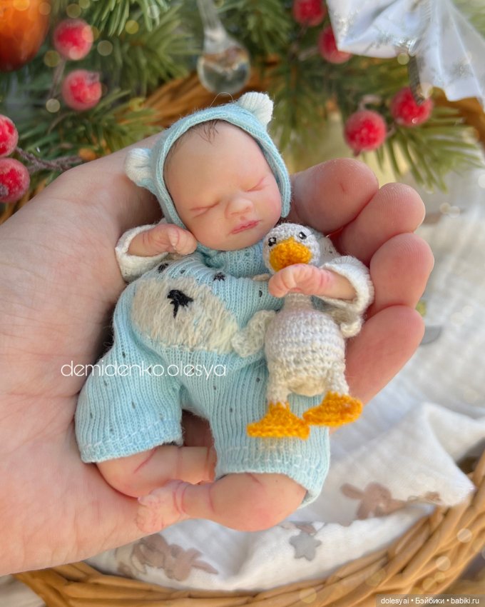 Миниатюрная кукла младенец Маяр 💜