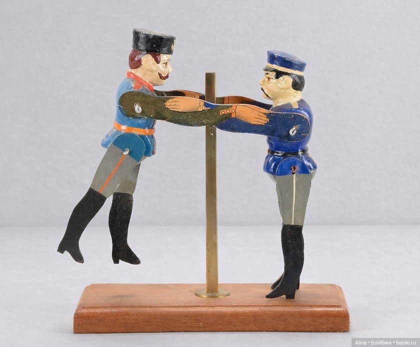 «Борцы» из Зоннеберга — Антикварные игрушки и домики: елочные украшения (фото 2)