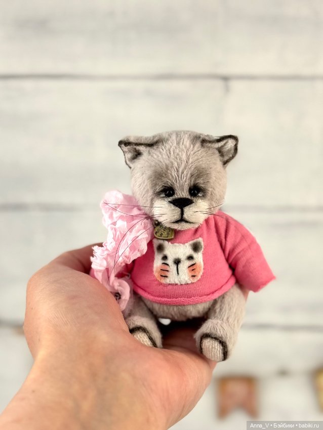 Тедди котик — Авторские мишки Тедди и друзья: фото (фото 3)