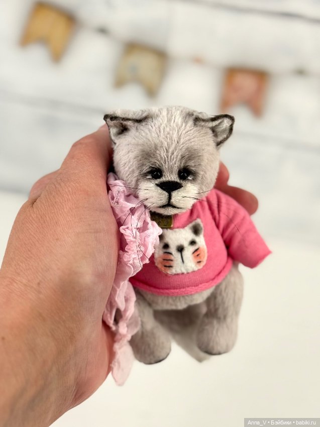 Тедди котик — Авторские мишки Тедди и друзья: фото