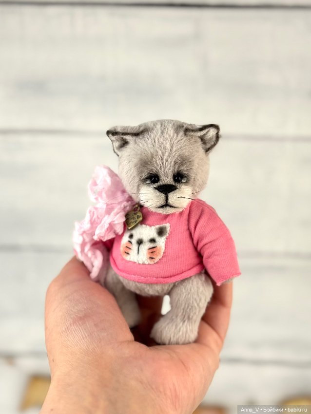 Тедди котик — Авторские мишки Тедди и друзья: фото (фото 4)