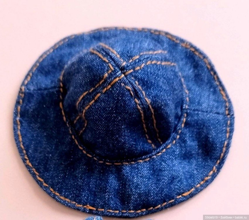 Шляпка для шарнирных кукол не BJD ростом 14-16 см баболей (фото 2)