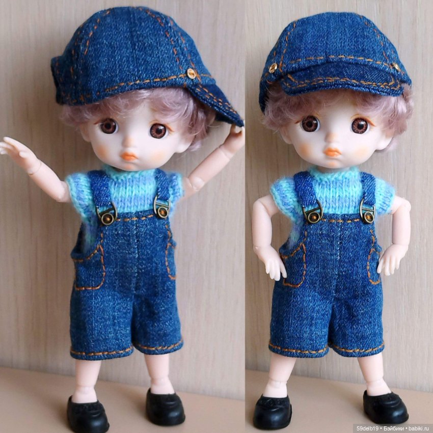 Выкройка бейсболки для кукол 15-16 см баболей (фото 2)