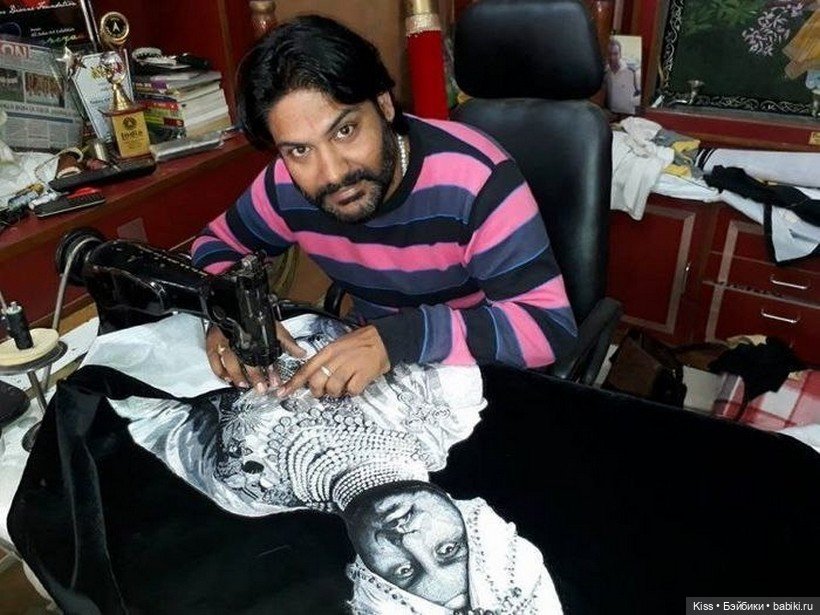 Картины швейной машиной Аруна Кумара Баджаджа (фото 3)