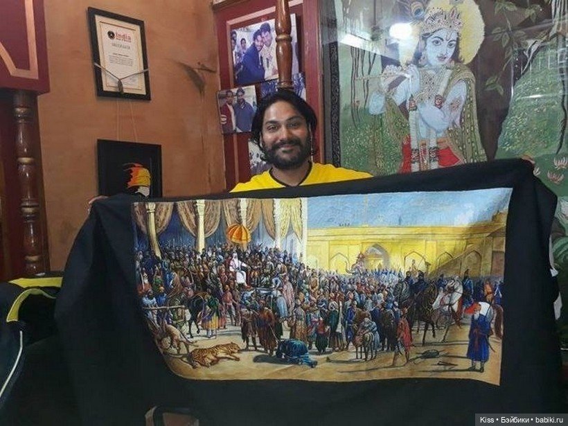 Картины швейной машиной Аруна Кумара Баджаджа (фото 5)