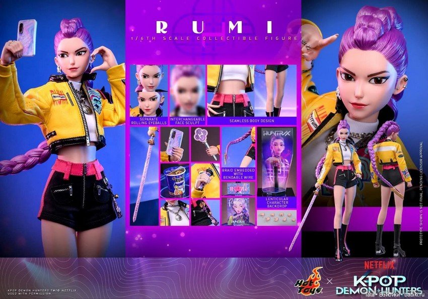 Фигурки-куклы KPop Demon Hunters 1/6 Huntrix (фото 2)