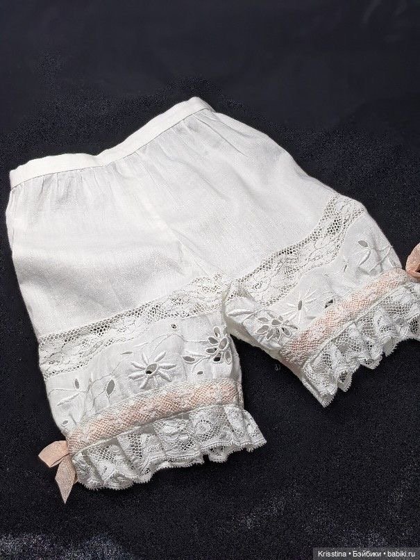 Нижнее бельё и обувь для антикварных кукол (фото 2)