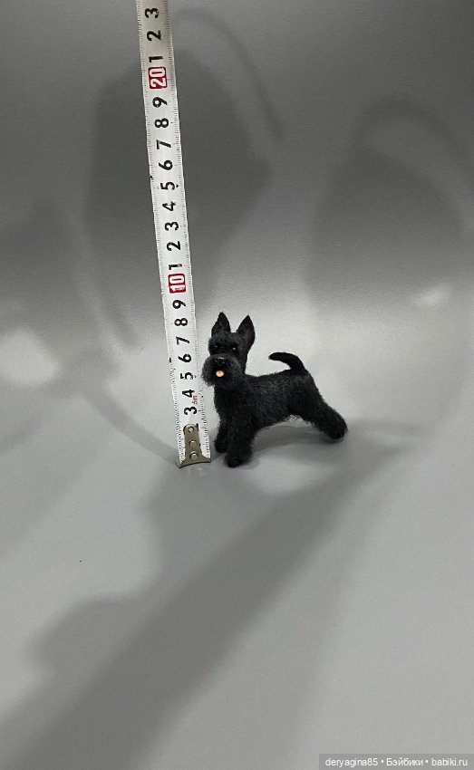 Шнауцер — Валяные игрушки из шерсти: сухое валяние (фото 6)