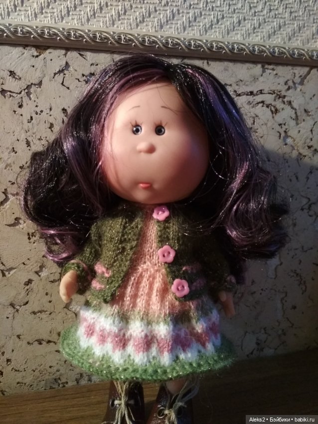 Вязанная одежда для куклы мини Мии 2