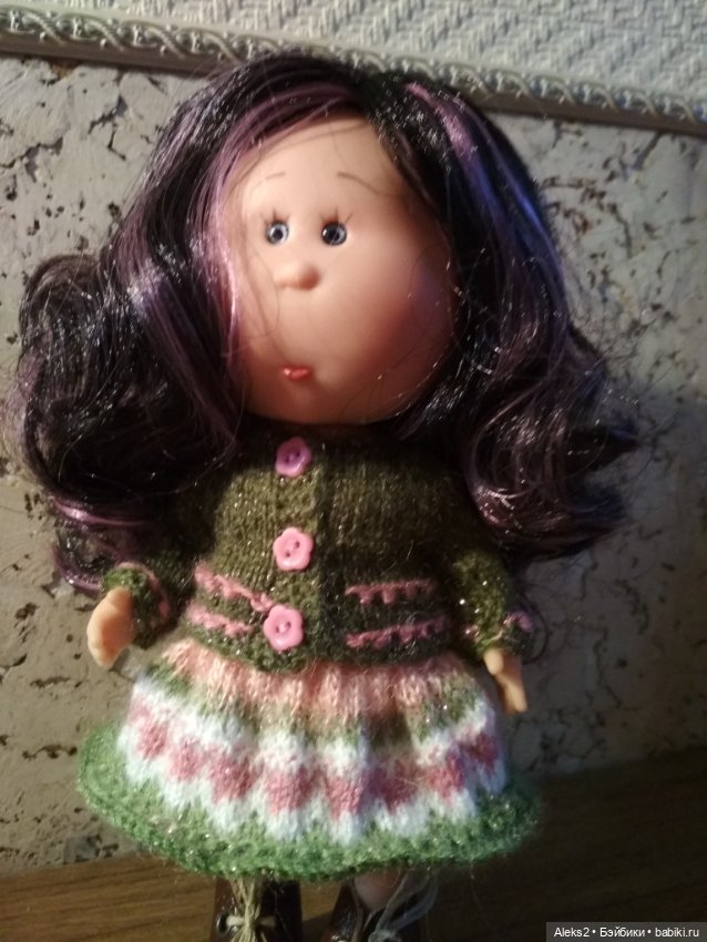 Вязанная одежда для куклы мини Мии 2