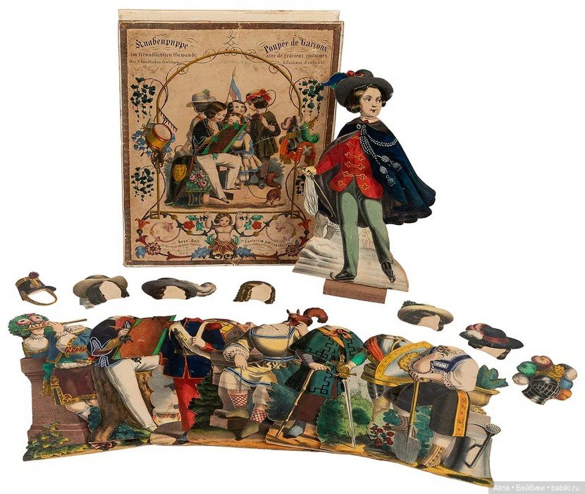 Бумажная кукла — Антикварные игрушки и домики: елочные украшения (фото 3)